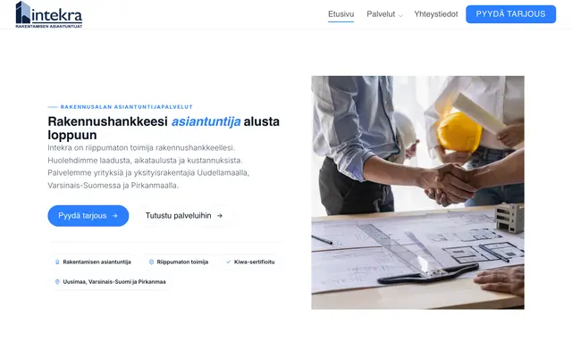 Intekra – verkkosivut