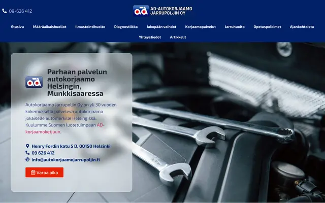 AD-Autopalvelu Jarrupoljin – verkkosivut