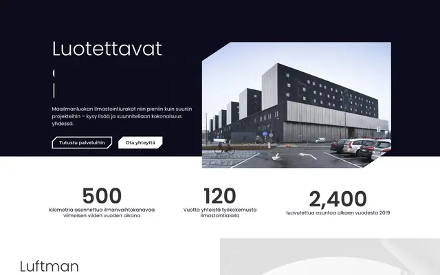 Luftman – verkkosivut