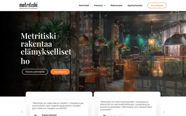 Metritiski – verkkosivut