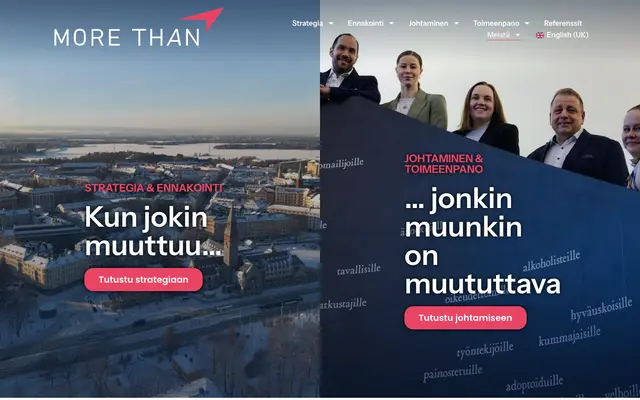 More Than Group – verkkosivut